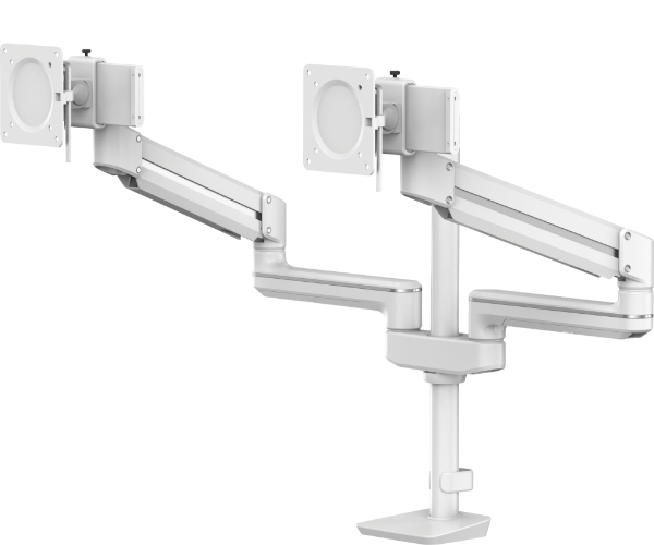 Tallo Modular™ 2FMS デュアルモニターアームホワイト
